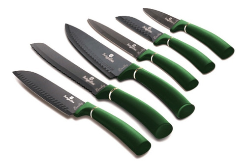Set De Cuchillos De 6 Piezas Verde