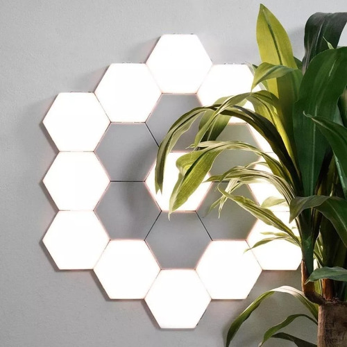 Modulos Decoracion Led Luz Hexagonal Touch Tipo Helios