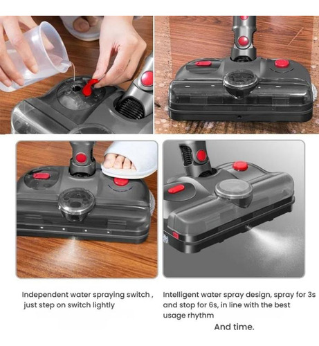 Cabezal De Mopa Eléctrico 4 En 1 Para Dyson V12 Slim/v10 Sli