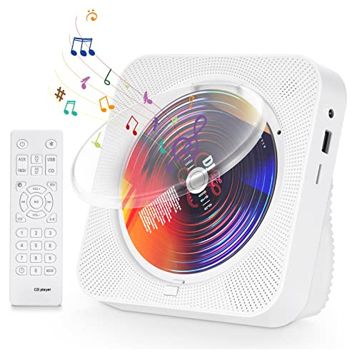 Reproductor De Cd Portátil Bluetooth 5.1 De Escritorio, Repr