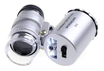 Comprar Lupa Mini Microscopio Relojero 60x Con Luz Led Varios Usos