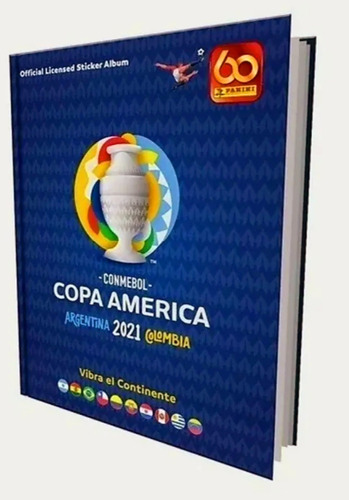 Album Copa America 2021 Tapa Dura Panini 100% Original. 