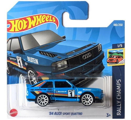 Hot Wheels 84 Audi Quattro Rally Champs 1/5