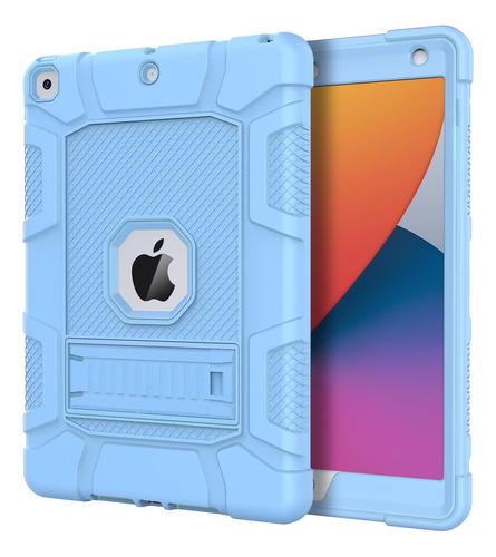 Funda iPad Azzsy 10.2 9/8/7 Gen Delgado Resistent/sky Blue