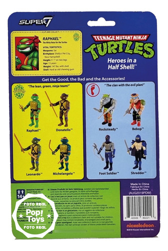 Super 7 - Reaction - Tmn Turtles - Raphael Sai