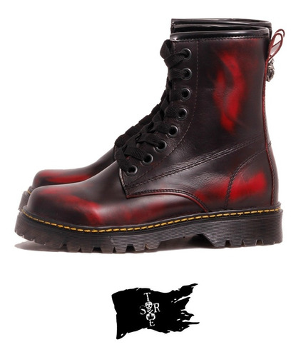 Botas Militares En Piel Camaleon Stres Wear