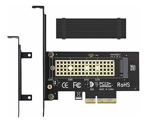 M.2 Nvme A Pcie 3.0 X4 Adaptador Con Aluminio Solución Del D