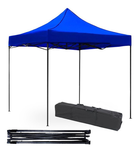 Imagen 1 de 8 de Toldo Carpa Plegable Portable 3x3 Funda Para Transportar Ms