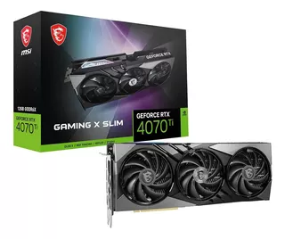 Tarjeta De Video Msi Geforce Rtx 4070 Ti Gaming X Slim 12gb Gddr6x