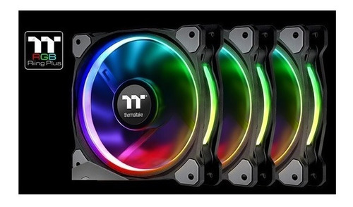 Pack 3 Coolers C/control Thermaltake Riing12 Rgb 12x12x2.5cm