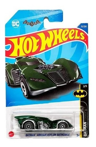 Hot Wheels Batman Batimovil Arkham Asylum Batmobile Verde