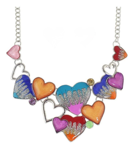 Collar De Mujer De Corazón  + Obsequio De Regalo