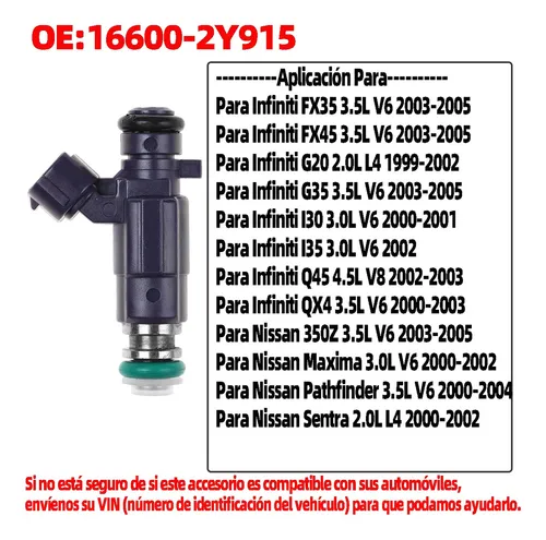 4pcs Inyectores De Combustible For Nissan Pathfinder Sentra
