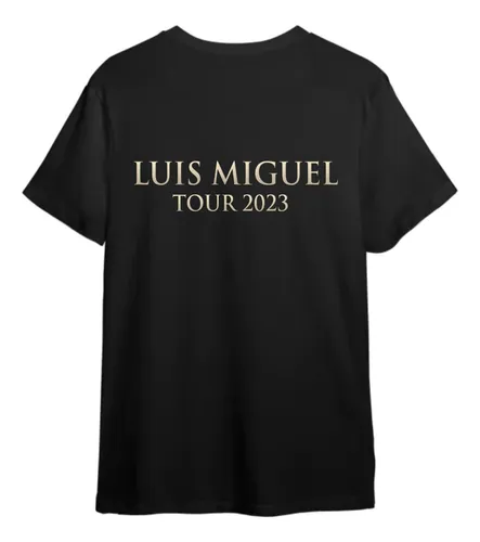 comprar Remera Luis Miguel Tour 2023 Algodón Negra 