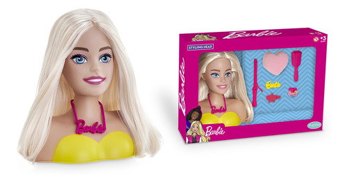 Barbie Busto Maquiagem Baby Liss Loira C/ Acessorios Mattel