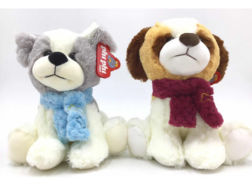 Peluche Perro Con Bufanda 30 Cm Phi Phi Varios Modelos