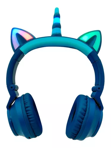 Auriculares Infantiles Bluetooth Unicornio Luces Originales