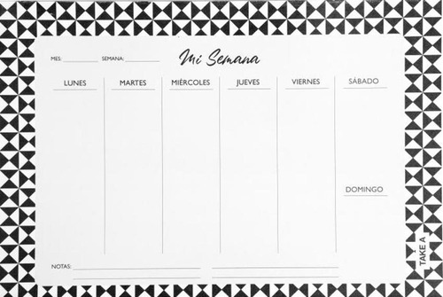 Imagen 1 de 3 de Planificador Semanal Take A - Contraste