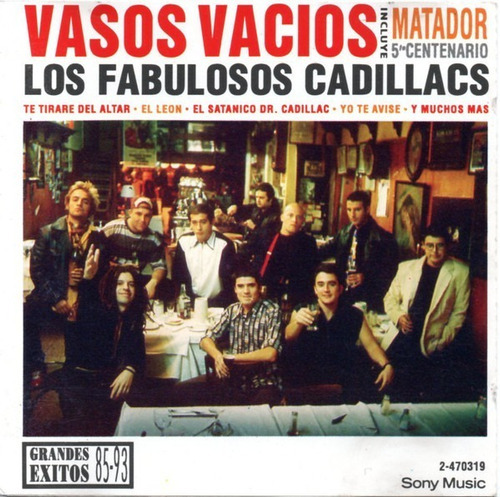 Fabulosos Cadillacs - Vasos Vacios - Cd Usado 