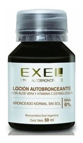 Loción Autobronceante 6% Color Piel Bronceado Exel X 50ml