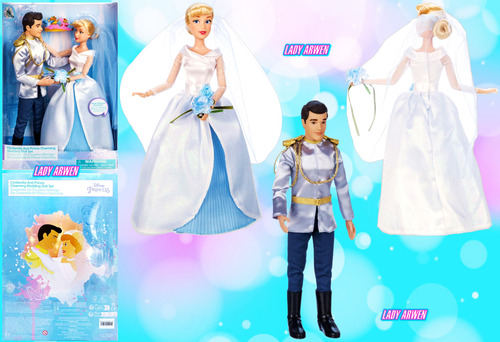 Disney Store Cinderella Charming Wedding Princesa Cenicienta
