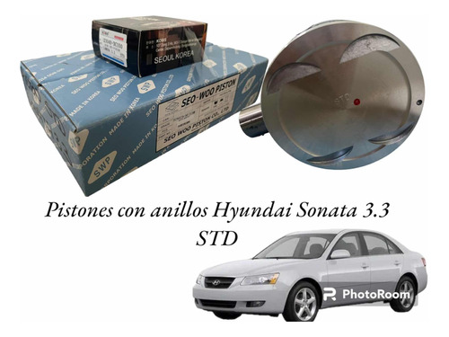 Pistones Con Anillos Hyundai Sonata 3.3  Std