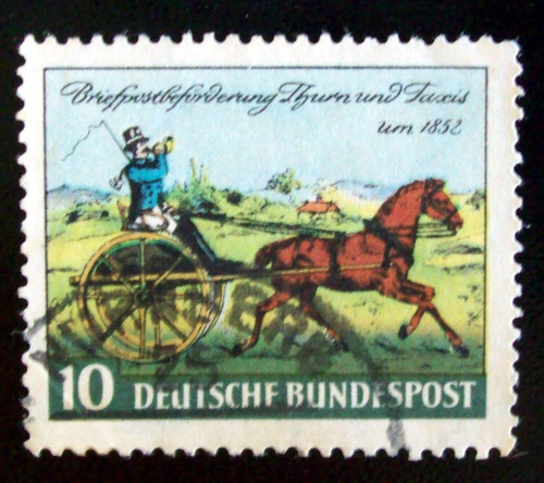 Alemania, Sello Yv. 47 Posta Thurn & Taxis 10pf Usado L4587