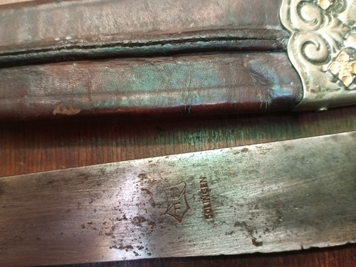 Imagen 4 de 12 de Puñal Facon Plata Y Oro Plateria Criolla Chaira Cuchilla