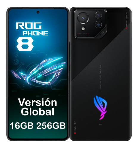 Asus Rog Phone 8 Celular 256gb 16gb Versión Global Republic Of Gamers Snapdragon 8 Gen 3 Dual Sim 165hz Gaming Phone Con Gatillos Ip68 Nfc