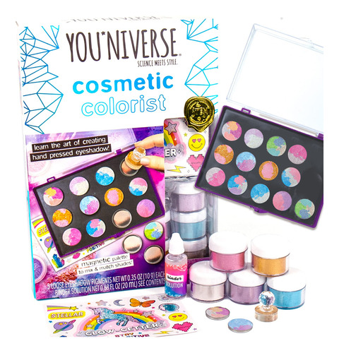 Colorista Cosmético Steam Kit Youniverse Com 15 Sombras