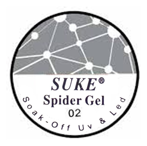 Spider Gel Profissional Teia De Aranha Estilo Elástico Suke Cor Prateado Listrado