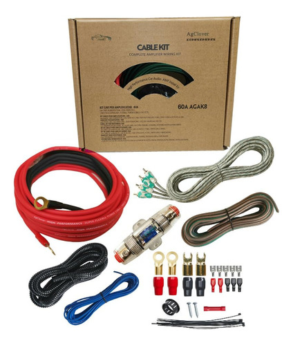 Agclover Kit De Cableado De Instalacion De Amplificador Cca 