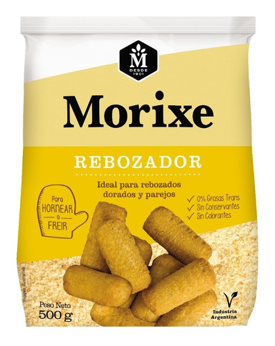 Rebozador Milanesas Doradas Sin Conservantes Morixe 500g