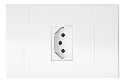 Conjunto 1 Tomada Horizontal 10a Lunare Branco Schneider