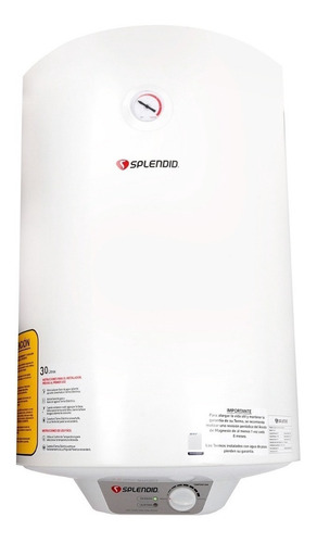 Termotanque Eléctrico Splendid Wm-30l Blanco 30l 220v