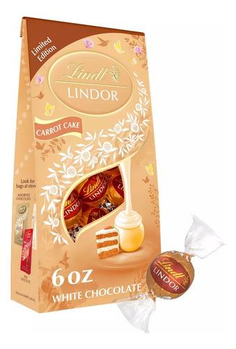 Lindor Lindt Trufas Chocolate Blanco Zanahoria Carrot Cake