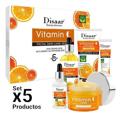 Kit Disaar Skincare Aclarante Anti Acné Cuidado Piel Facial 