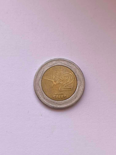 Moneda Escasa Bimetálica De Dos Soles Del Año 1994