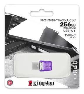 Memoria Flash Usb Kingston 256gb Datatraveler Microduo 3c