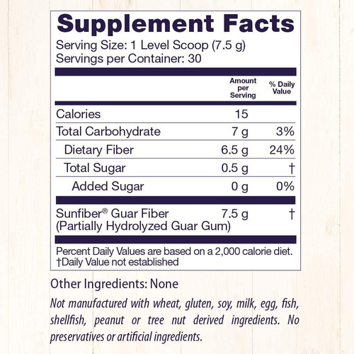 Suplemento Healthy Origins Fiber All Natural 225 Ml