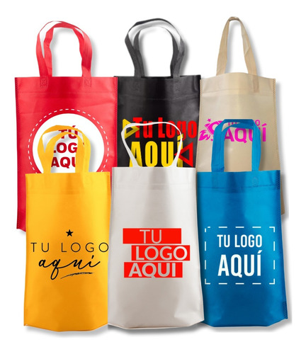 200 Bolsas Friselina Con Imp. 1 Color Ambas Caras 40x30x10cm