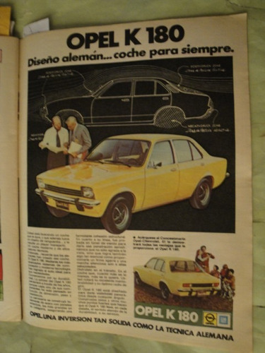 Publicidad Opel K 180 Año 1976