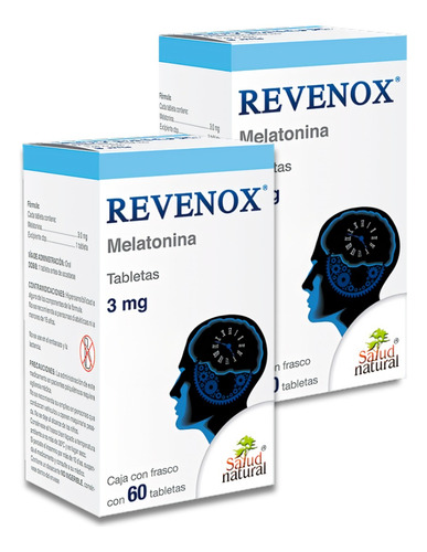Revenox Melatonina 3 Mg 60 Tabs / Auxiliar Insomnio Duo Pack