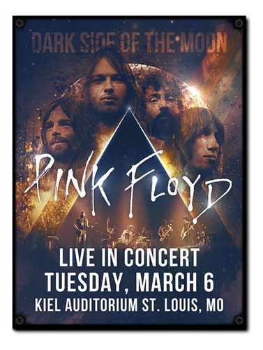 #1647 - Cuadro Decorativo Vintage - Pink Floyd Poster Rock