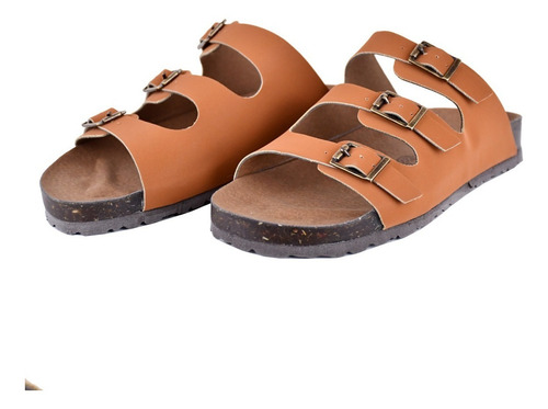 Imagen 4 de 7 de Sandalia Dama Huarache Mujer Chanclas Cafe Comoda Estilo