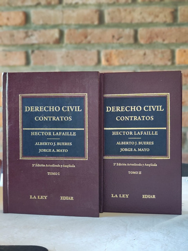 Derecho Civil Contratos. 2 Ts, Lafaille 