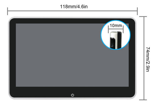 Monitor De Reposacabezas For Coche, Pantalla Táctil Ips De