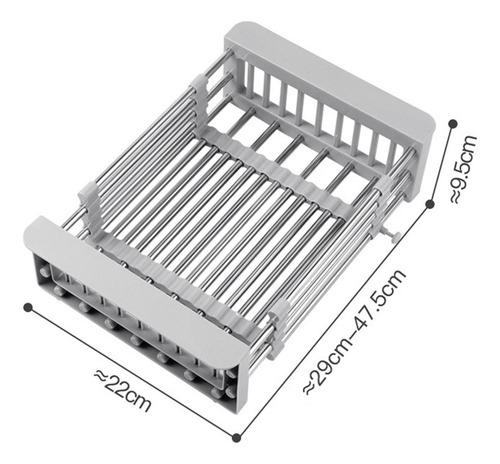 Escurridor De Platos Extensible Sobre El Fregadero
