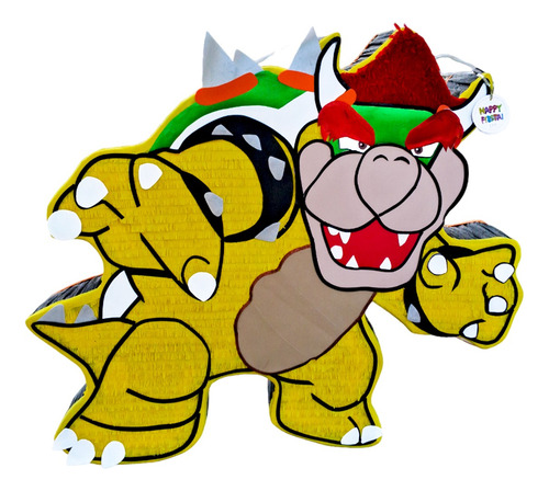 Piñata Premium 70 Cm Personalizada Fiesta Cumpleaños Niños Bowser Mario Bros