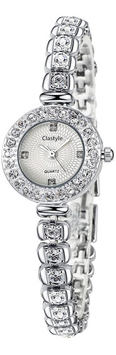 Clastyle Elegante Reloj Y Pulsera Conjunto Para Mujer Rhines